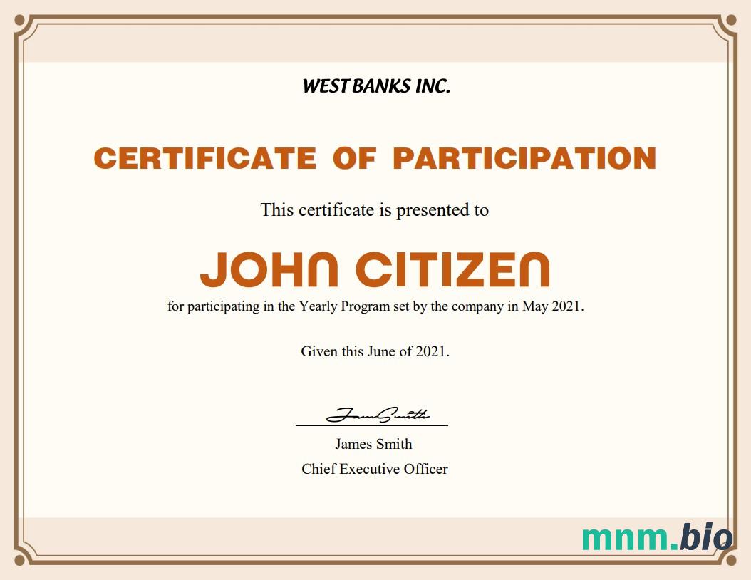 USA Participation cert Version 2